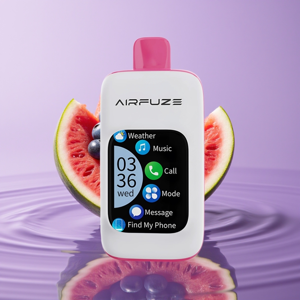 AirFuze Smart Pro 40000 نفخة - 20مل، بطارية 900مللي أمبير، نكهة البطيخ الأزرق