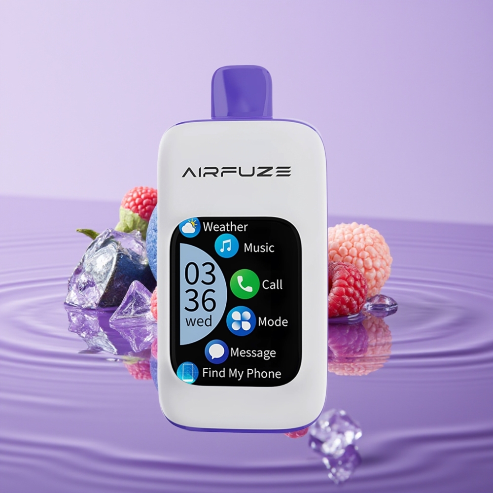 AirFuze Smart Pro 40000 نفخة - ٩٠٠ مللي أمبير، ٢٠ مل، ٢٪/٥٪ نيكوتين، بلو راز آيس