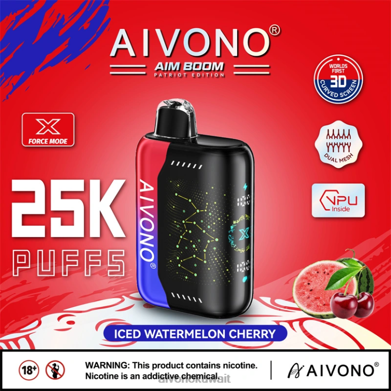 Aivono AIM BOOM 25000 بطيخ كرز مثلج - RF62V347 Aivono Vape Price