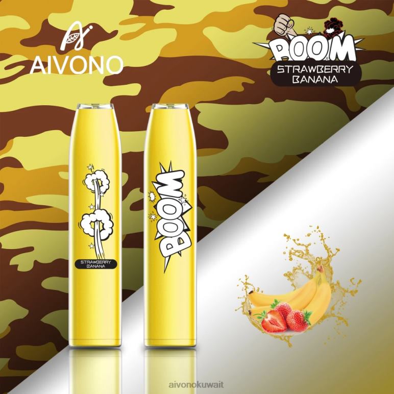 Aivono AIM BOOM 600 موز فراولة - RF62V363 Aivono Vape Price