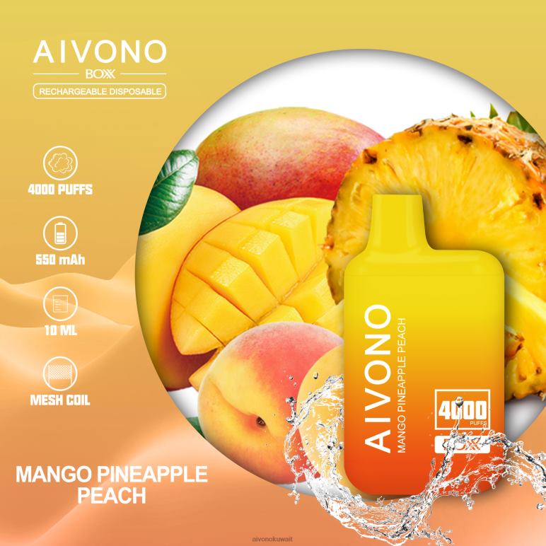 Aivono AIM BOXX 4000 مانجو اناناس خوخ - RF62V219 Aivono Vape Price