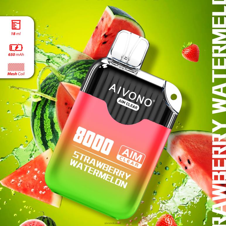 Aivono AIM CLEAR 8000 الفراولة والبطيخ - RF62V208 Aivono Vape Review Reddit