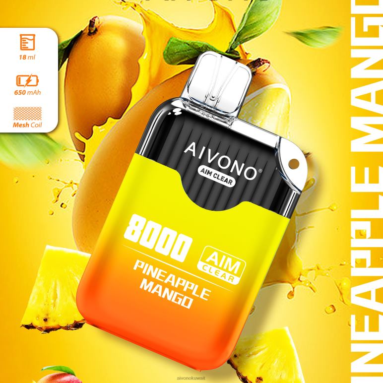 Aivono AIM CLEAR 8000 مانجو اناناس - RF62V209 Aivono Kuwait