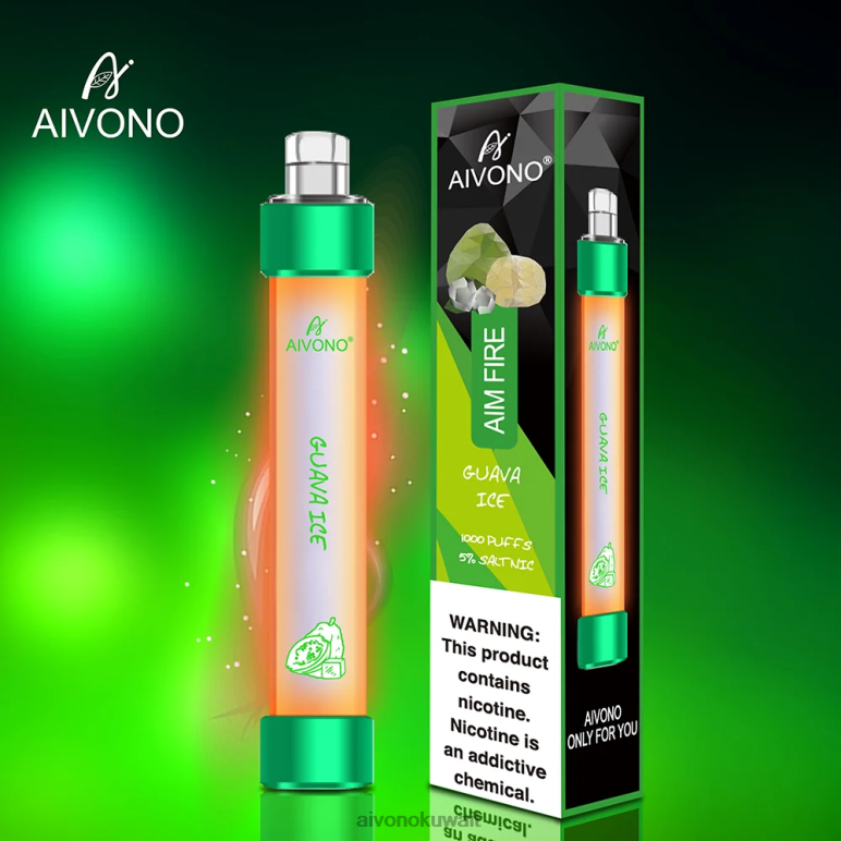 Aivono AIM FIRE 1000 جليد الجوافة - RF62V330 Aivono Vape Review
