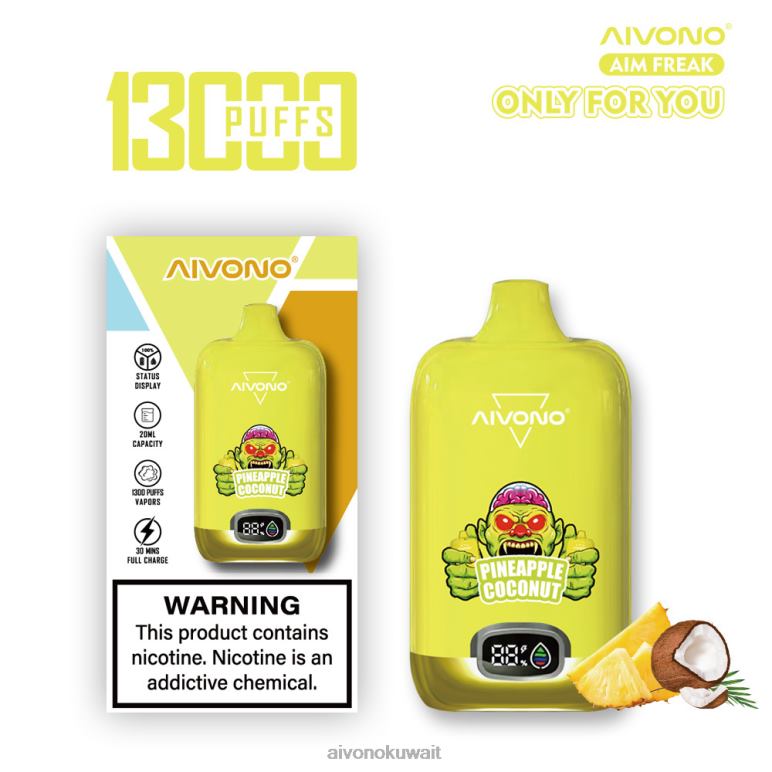 Aivono AIM FREAK 13000 جوز الهند الأناناس - RF62V248 Aivono Vape Review Reddit