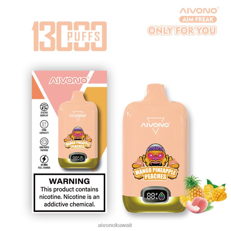 Aivono AIM FREAK 13000 مانجو اناناس خوخ - RF62V250 Aivono Vape Review