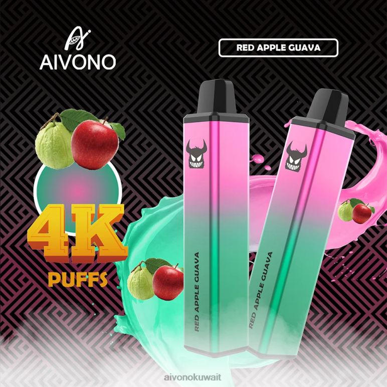 Aivono AIM FREAK 4000 جوافة تفاح أحمر - RF62V257 Aivono Kuwait