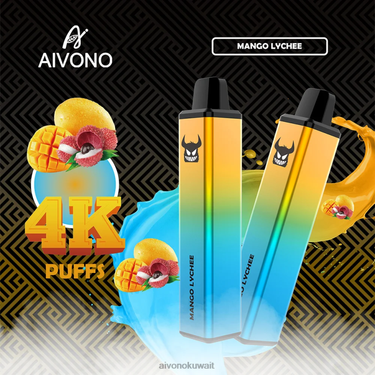 Aivono AIM FREAK 4000 مانجو ليتشي - RF62V262 Aivono Vape Review