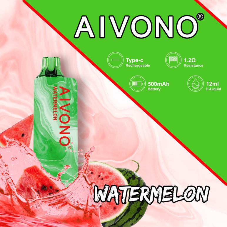 Aivono AIM GUN 7000 بطيخ - RF62V110 Aivono Vape Review