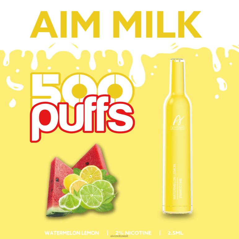 Aivono AIM MILK 500 ليمون بطيخ - RF62V270 Aivono Vape Review