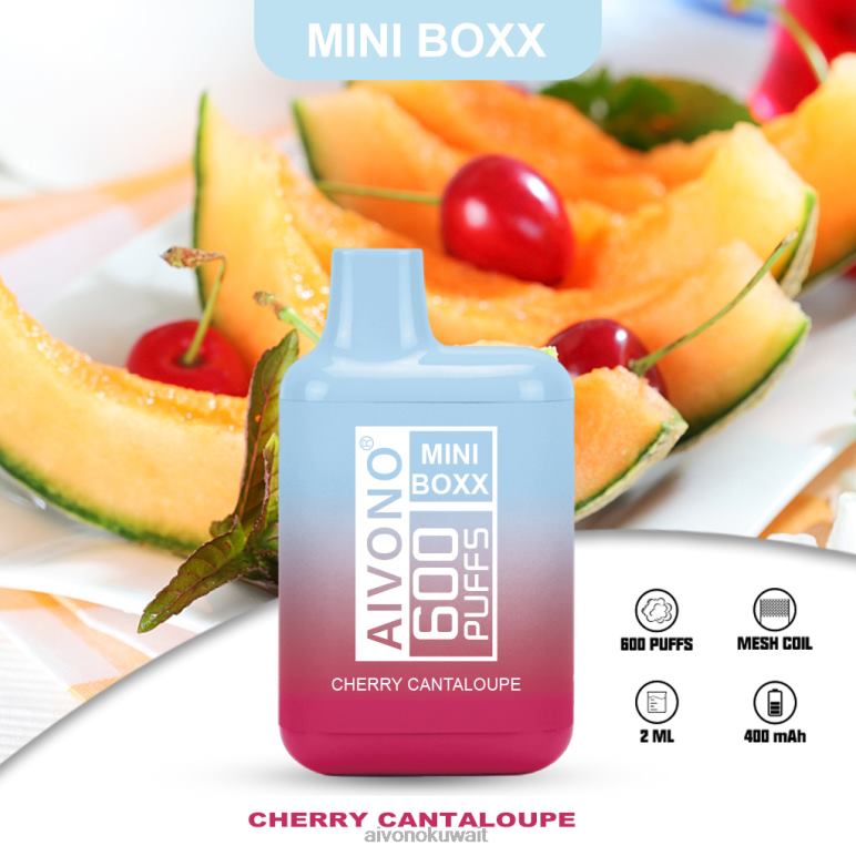 Aivono AIM MINI BOXX 600 الشمام الكرز - RF62V239 Aivono Vape Price