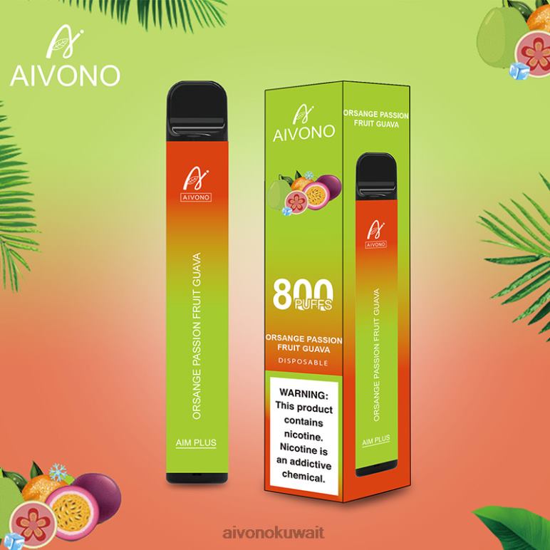 Aivono AIM PLUS 800 برتقال باشن فروت جوافة - RF62V189 Aivono Kuwait