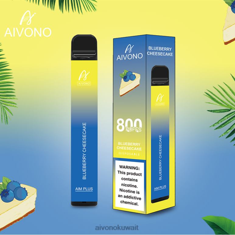 Aivono AIM PLUS 800 تشيز كيك التوت - RF62V174 Aivono Vape Review