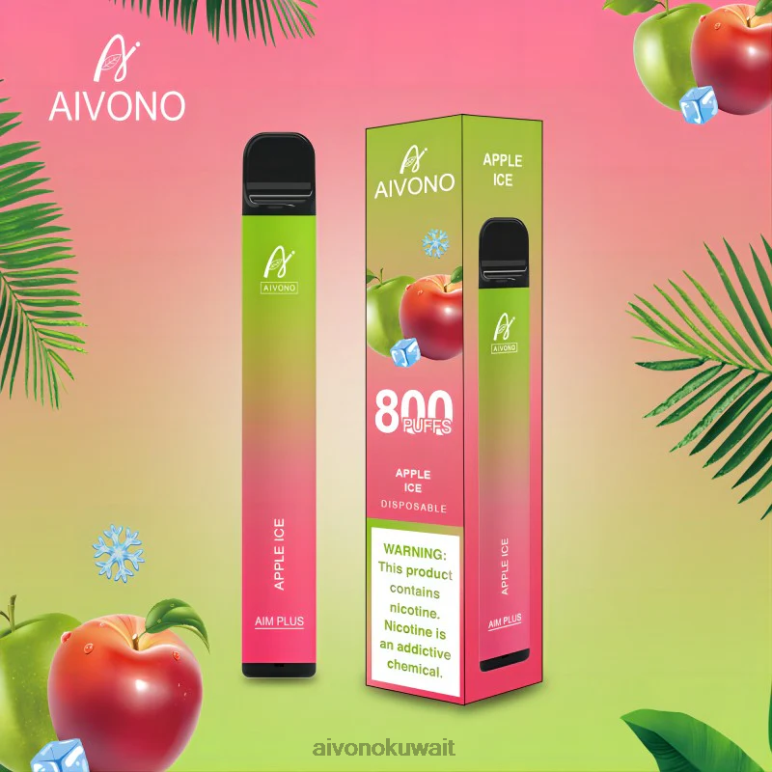 Aivono AIM PLUS 800 ثلج التفاح - RF62V170 Aivono Vape Review