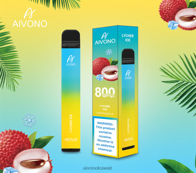 Aivono AIM PLUS 800 ثلج ليتشي - RF62V182 Aivono Vape Review