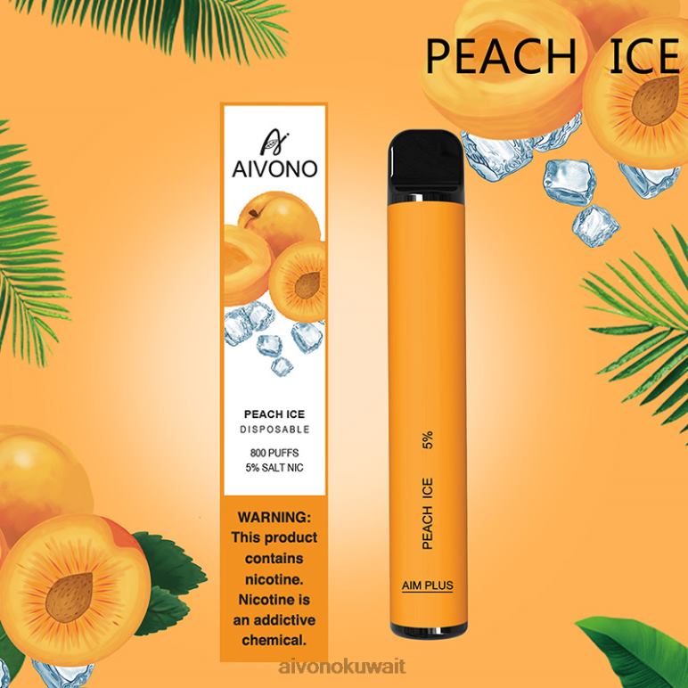 Aivono AIM PLUS 800 جليد الخوخ - RF62V190 Aivono Vape Review