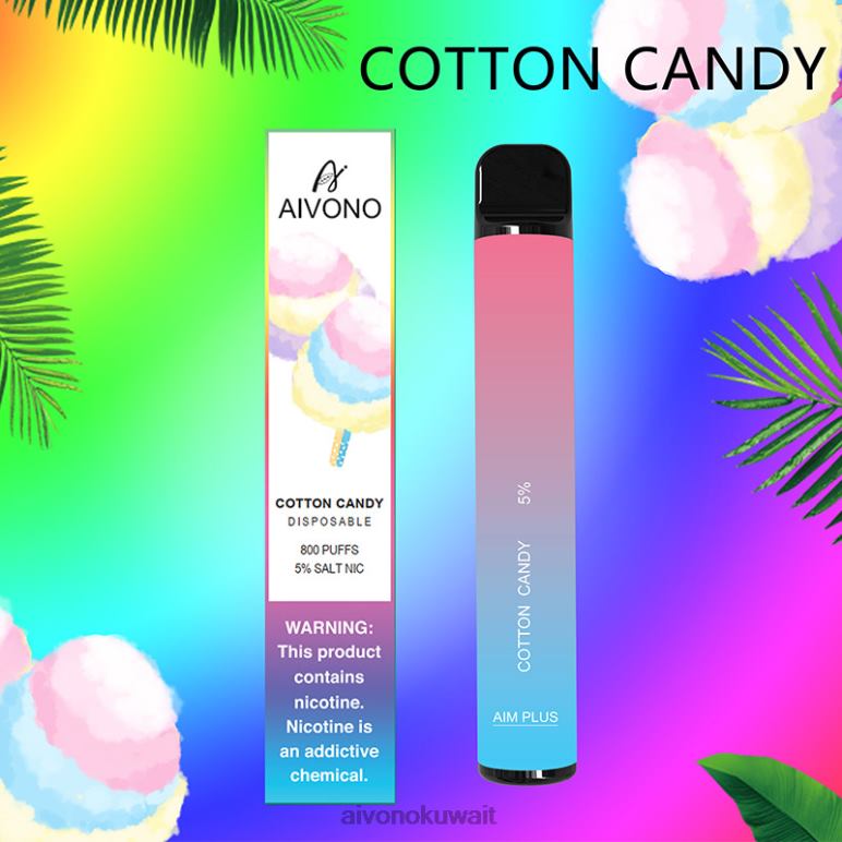 Aivono AIM PLUS 800 حلوى القطن - RF62V178 Aivono Vape Review