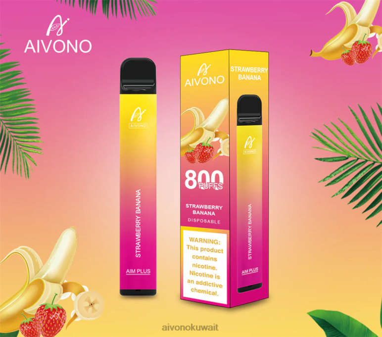 Aivono AIM PLUS 800 موز فراولة - RF62V192 Aivono Vape Review Reddit