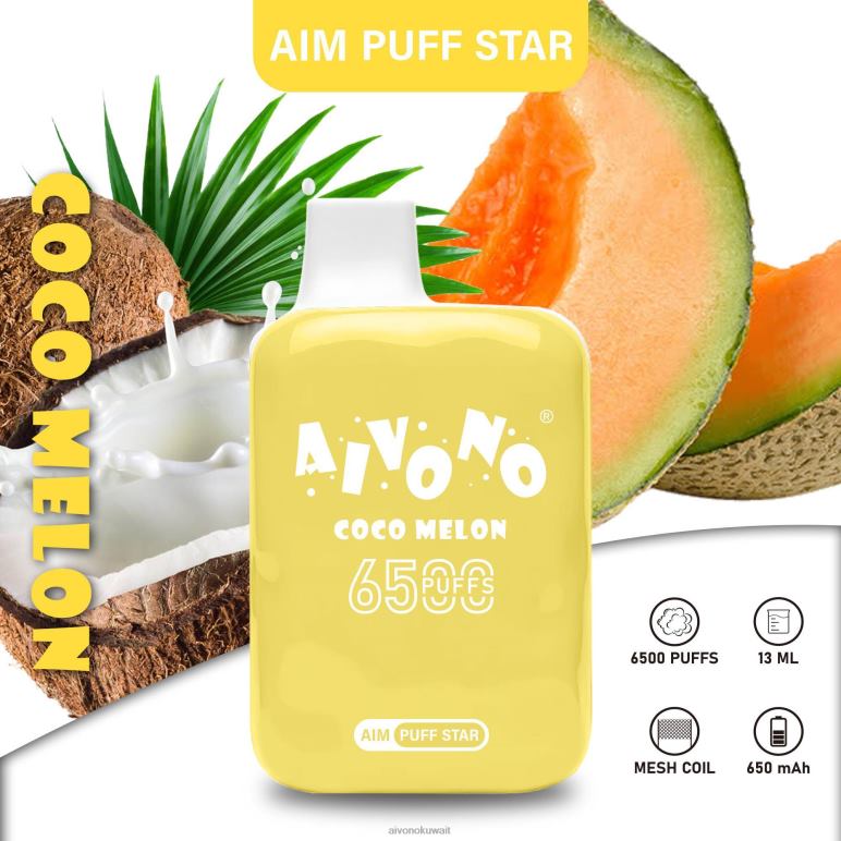 Aivono AIM PUFF STAR 6500 cocomelon - RF62V297 Aivono Kuwait