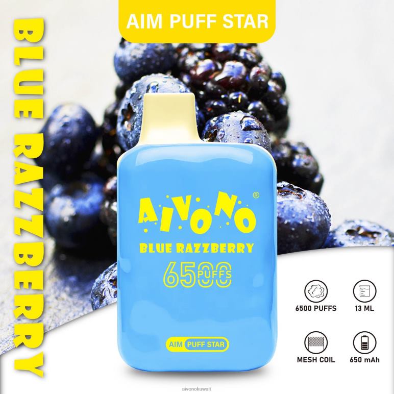 Aivono AIM PUFF STAR 6500 التوت الأزرق - RF62V292 Aivono Vape Review Reddit