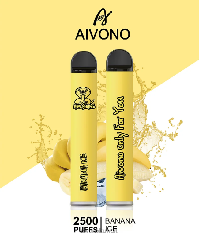 Aivono AIM SNAKE 2500 جليد الموز - RF62V298 Aivono Vape Review