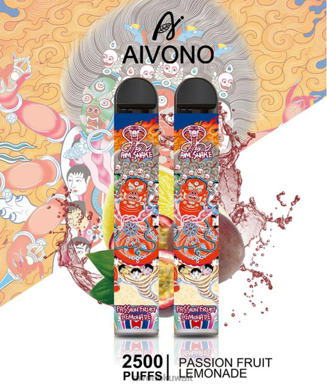 Aivono AIM SNAKE 2500 عصير الليمون الفاكهة العاطفة - RF62V315 Aivono Vape Price