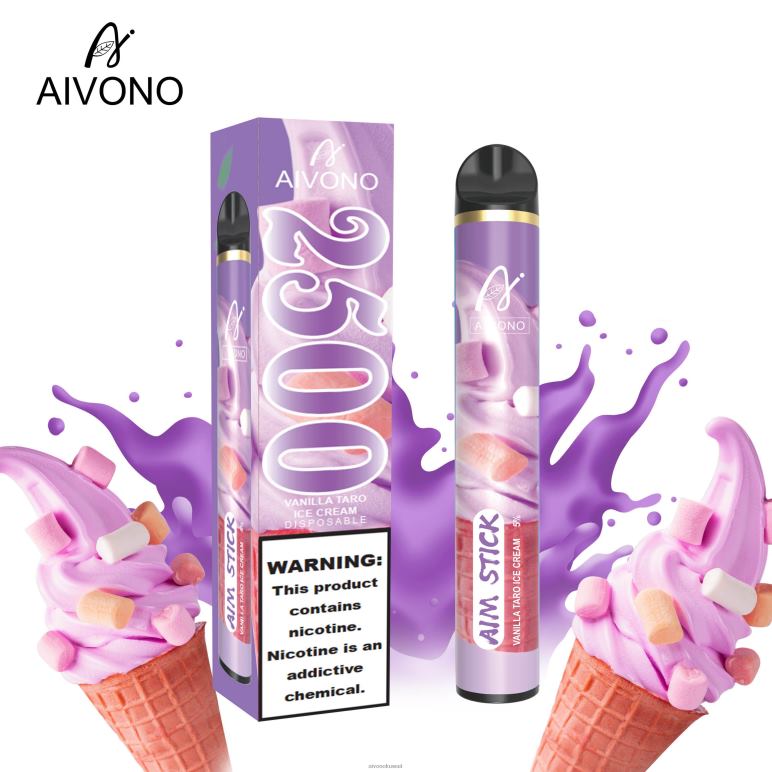 Aivono AIM STICK 2500 آيس كريم الفانيليا القلقاس - RF62V147 Aivono Vape Price