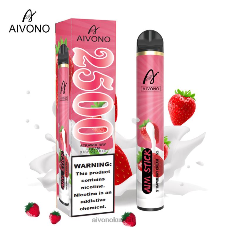 Aivono AIM STICK 2500 كريمة الفراولة - RF62V155 Aivono Vape Price