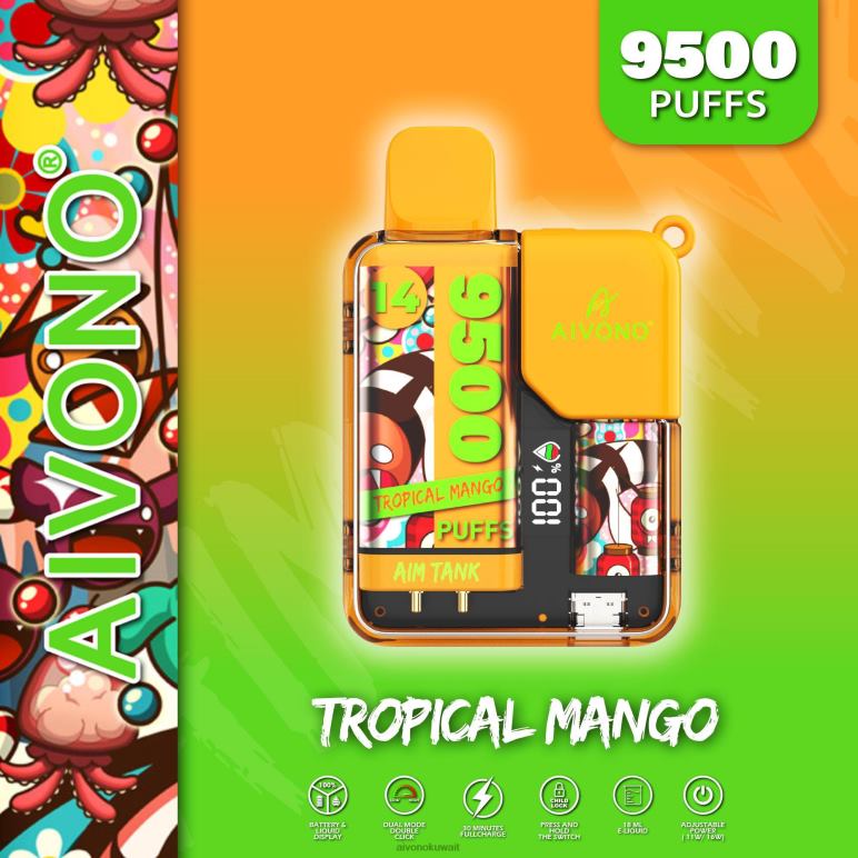 Aivono AIM TANK 9500 المانجو الاستوائية - RF62V39 Aivono Vape Price