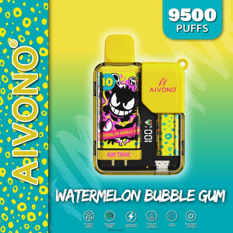Aivono AIM TANK 9500 علكة البطيخ - RF62V44 Aivono Vape Review Reddit