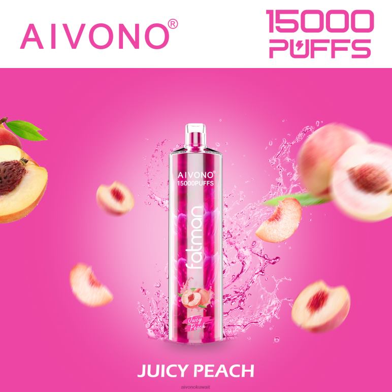 Aivono FATMAN 15000 الخوخ العصير - RF62V17 Aivono Kuwait