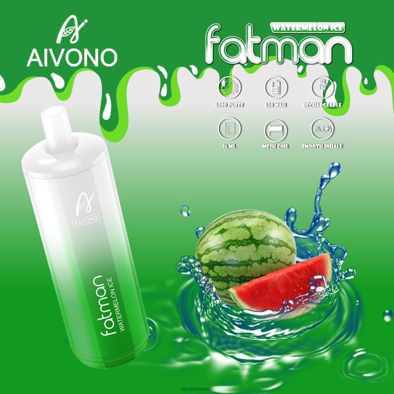Aivono FATMAN 6800 ثلج البطيخ - RF62V28 Aivono Vape Review Reddit