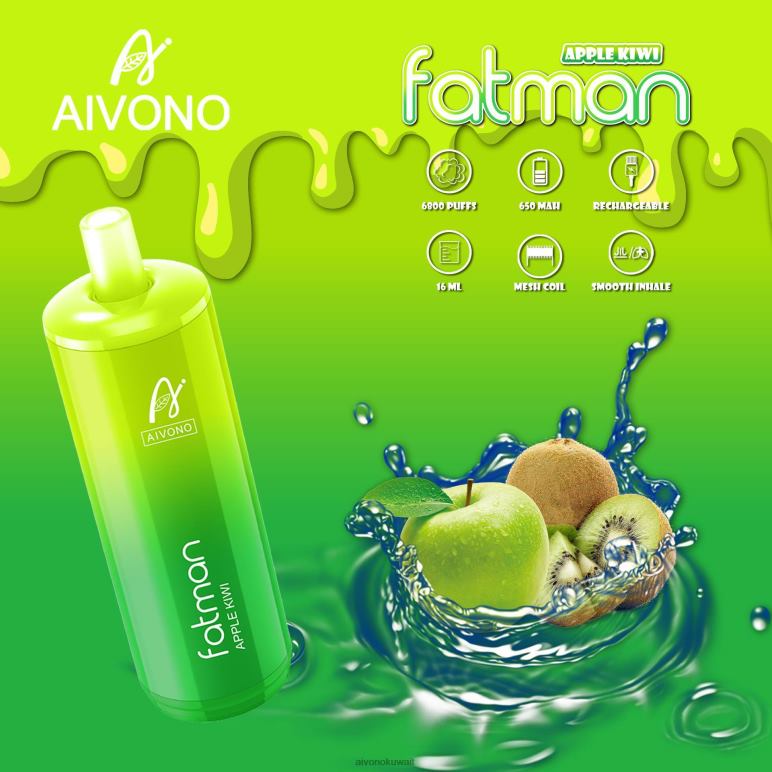 Aivono FATMAN 6800 كيوي تفاح - RF62V31 Aivono Vape Price