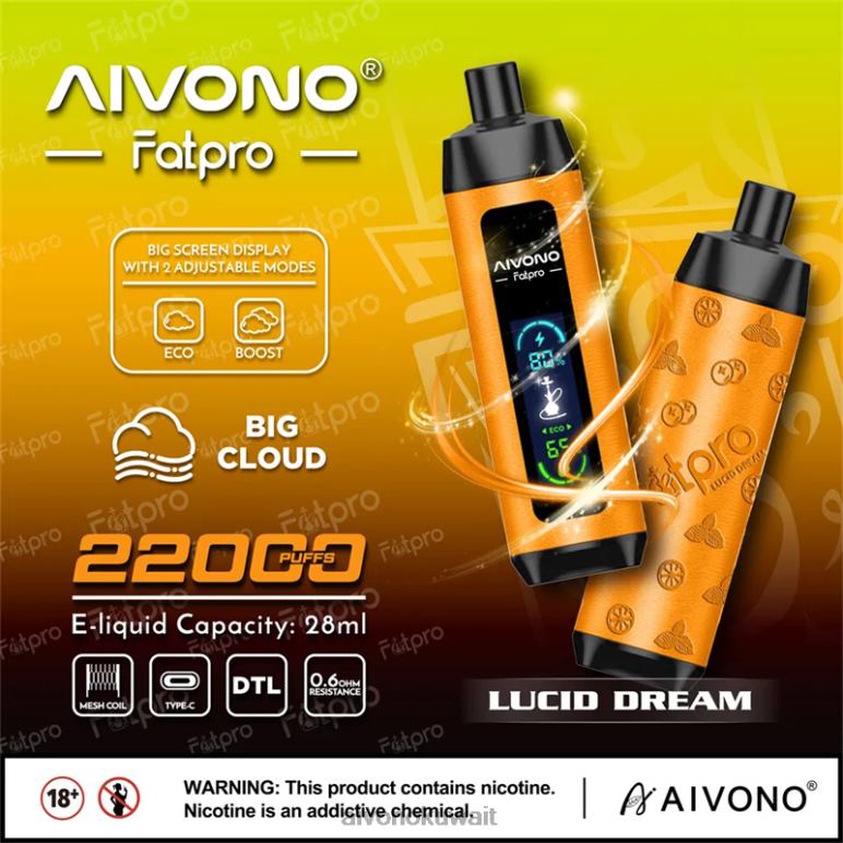 Aivono Fatpro 22000 حلم واضح - RF62V7 Aivono Vape Price