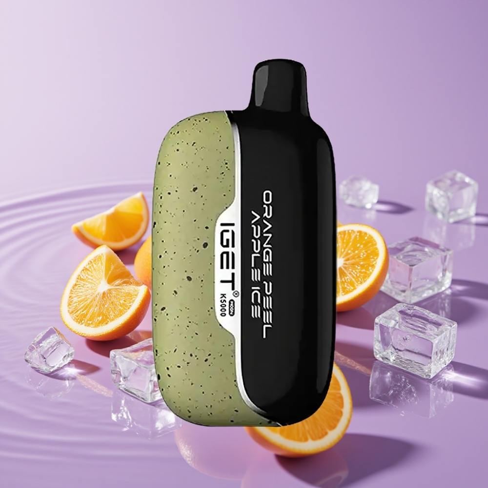 IGET Moon K5000 Puffs - برتقال تفاح مثلج، 5000 نفخة، 135 أوم