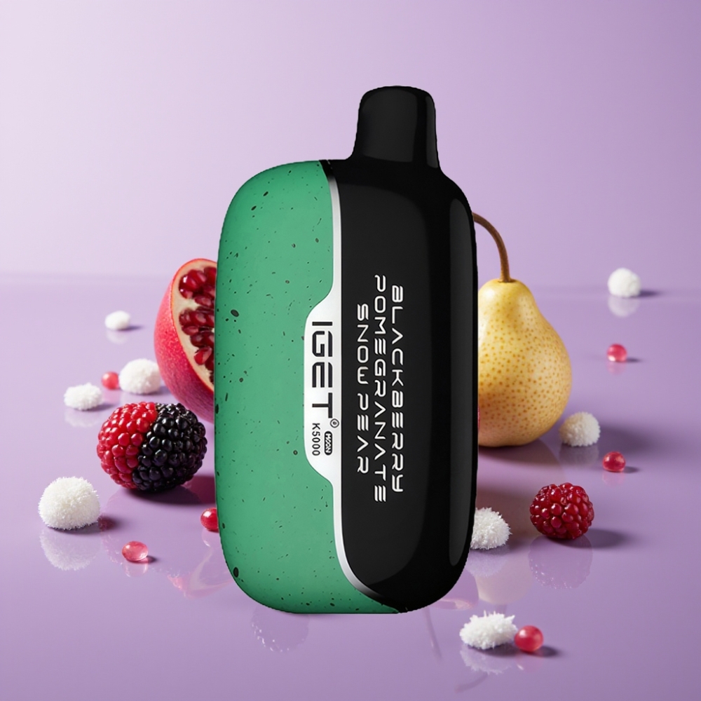 IGET Moon K5000 نفحات - توت أسود رمان كمثرى ثلجية، 815 جم، 5000 نفحة