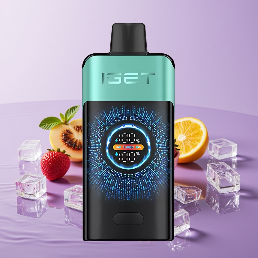 IGET ONE 12000 نَفخة سيجارة إلكترونية قابلة للتخلص منها - Mountain Spring Mint Ice نعناع جبلي منعش