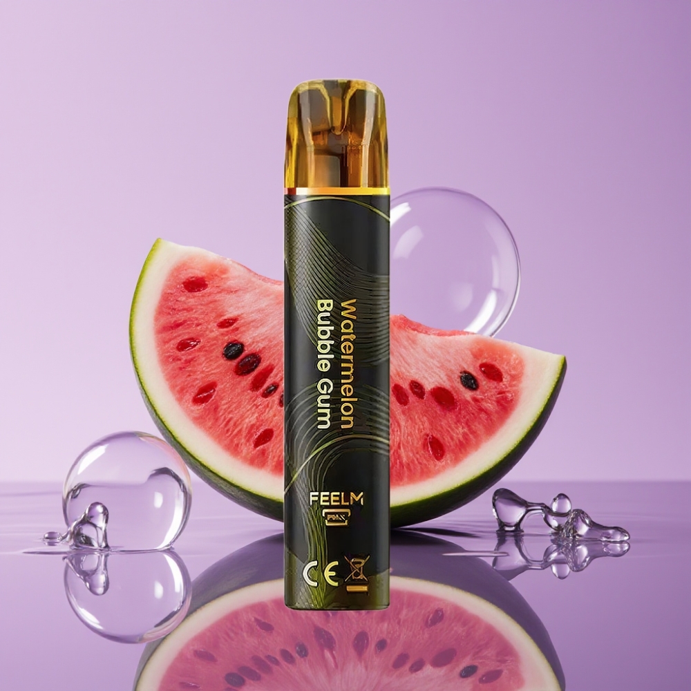 JNR BlackGolden 600+200 Puffs Vape Disposable - 800 نفخة، 550mAh، 2مل، بنكهة علكة البطيخ
