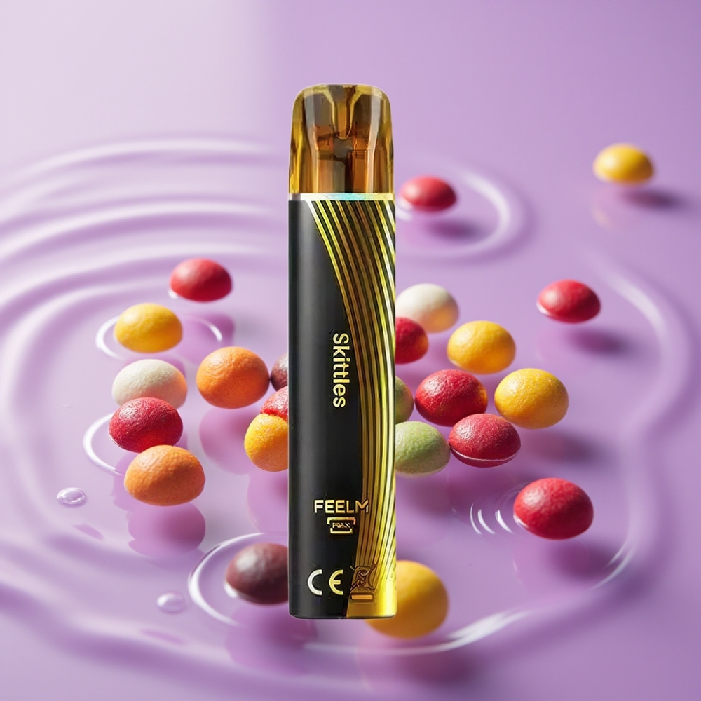 JNR BlackGolden 600+200 نفخة سكيتلز - 800 نفخة، 550mAh، 2مل، 2 نيكوتين