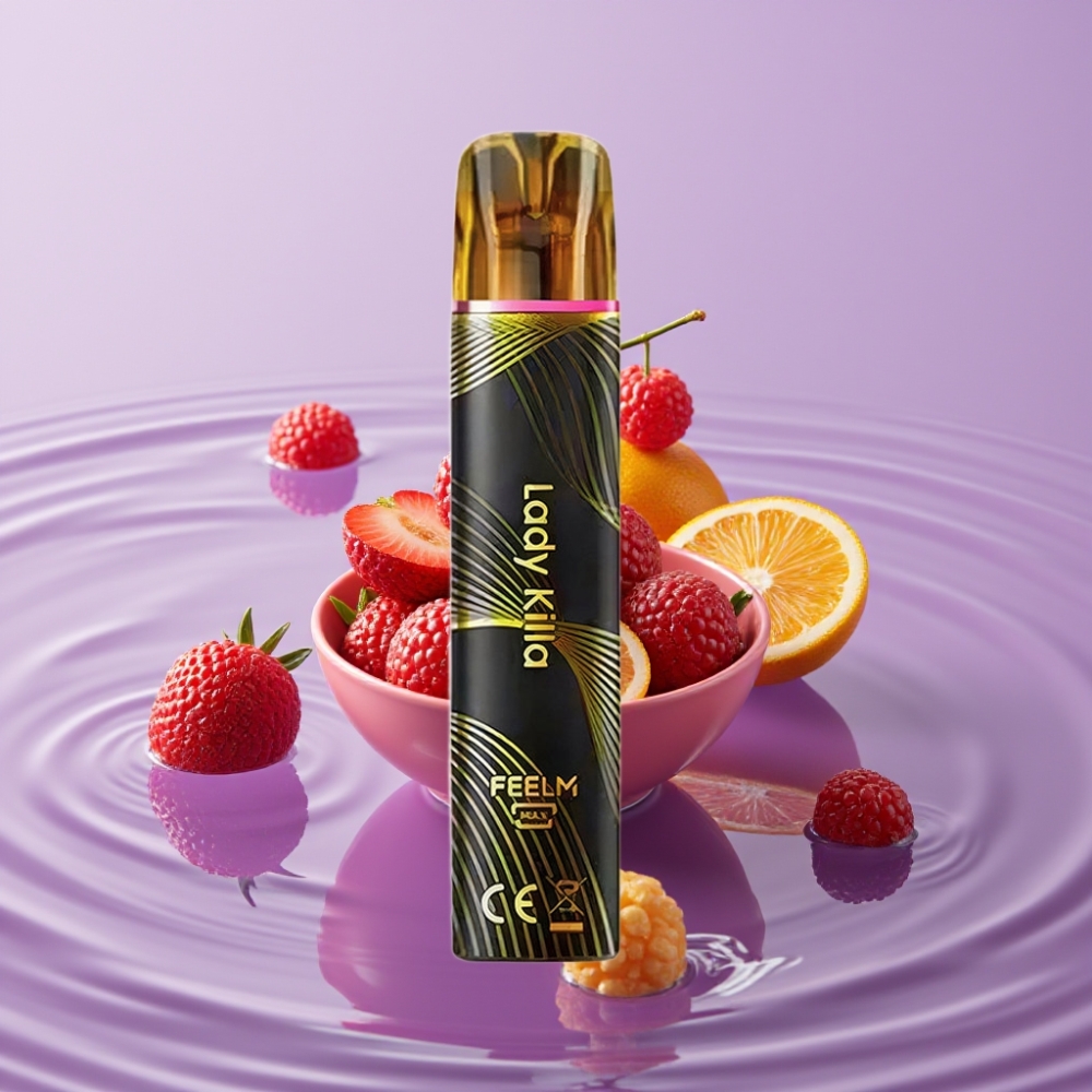 JNR BlackGolden 600+200 نفخة سيجارة إلكترونية ليدي كيلا - 800 نفخة، 2مل، 2 نيكوتين