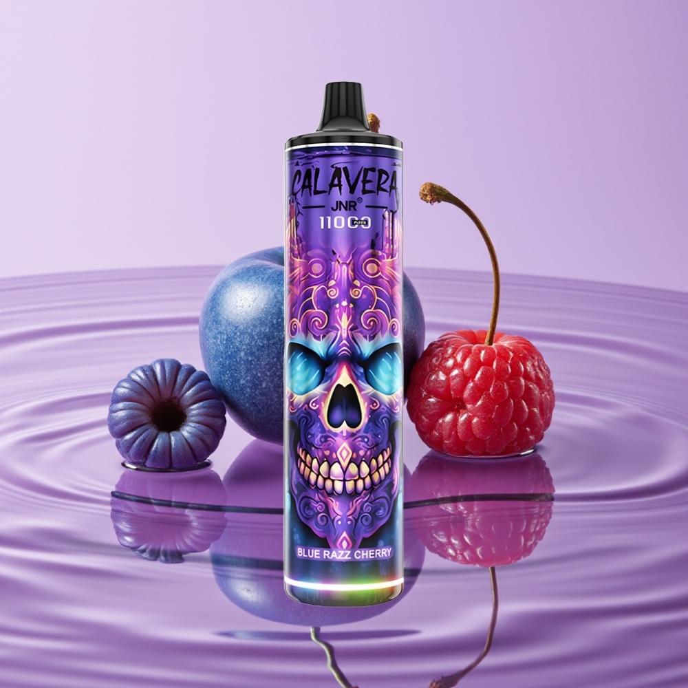 JNR Calavera 11000 نفحة - توت أزرق وكريز، شحن Type-C، 850 مللي أمبير، 21 مل