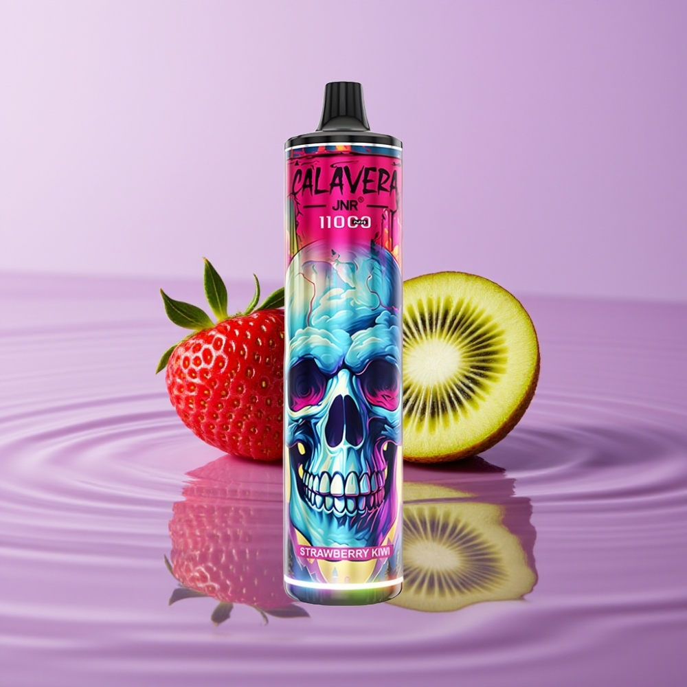 JNR Calavera 11000 نَفث - فراولة كيوي، شاحن Type-C، 850 مللي أمبير، 21 مل
