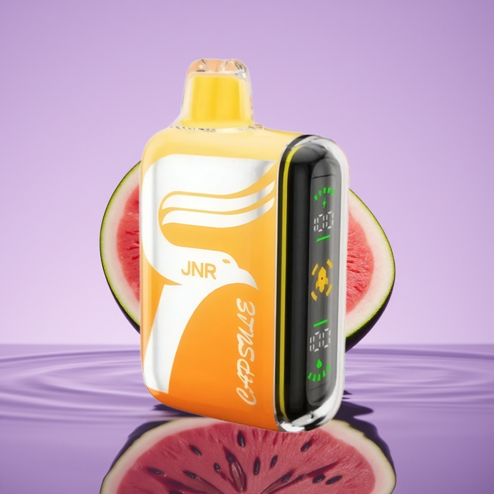 JNR Capsule 15000 نفخة - بطارية 850mAh، شاشة LED، شحن Type-C - بطيخ آيرشي