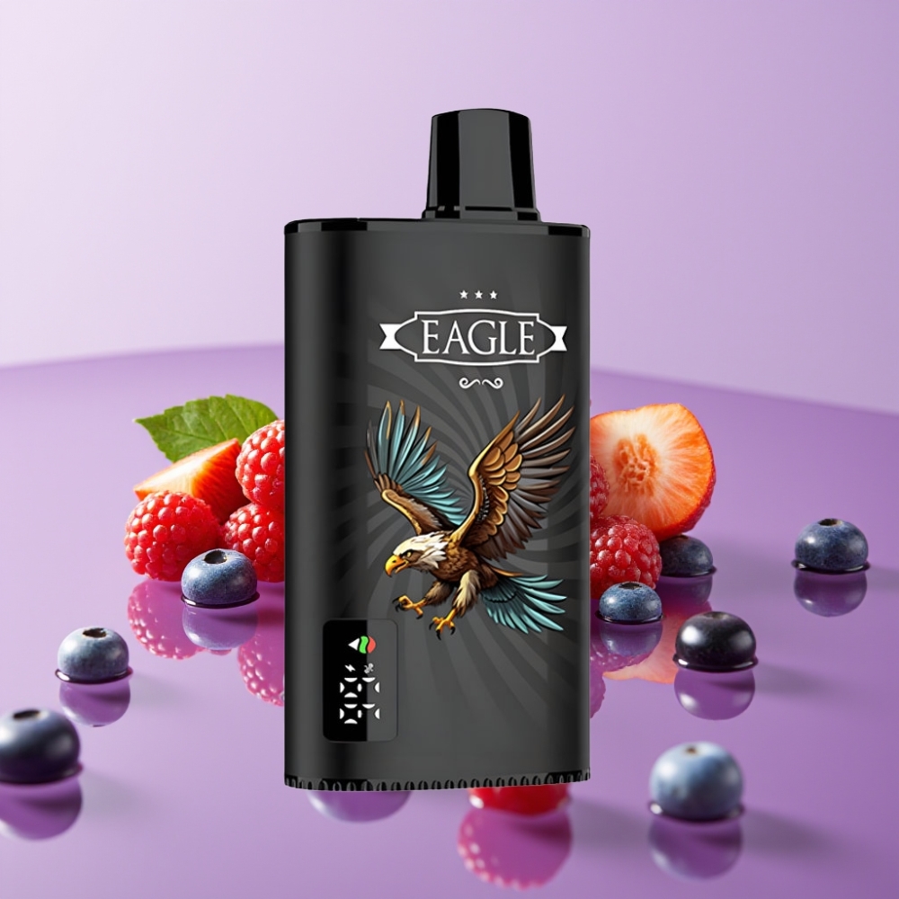 JNR EAGLE Smart 23000 Puffs Disposable Vape توت مشكل - شاشة رقمية، 10ohm، بطارية 750mAh