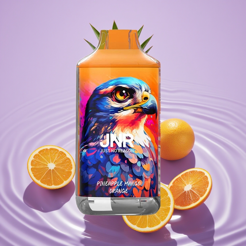 JNR Falcon 16000 Puffs أناناس مانجو برتقال - 850mAh، 22مل، شاشة LED