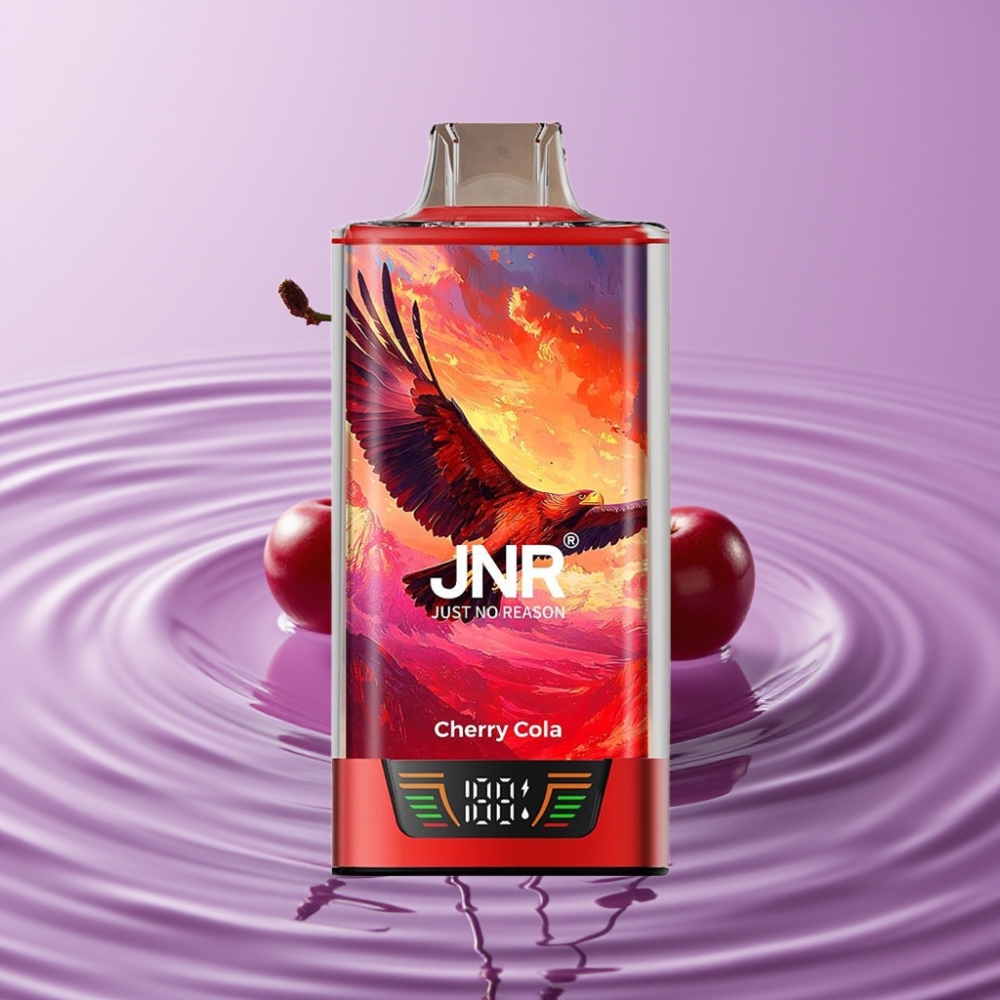 JNR Falcon Pro 28000 سجائر إلكترونية بنكهة الكرز كولا - 30مل، 950مللي أمبير، 28000 نفثة