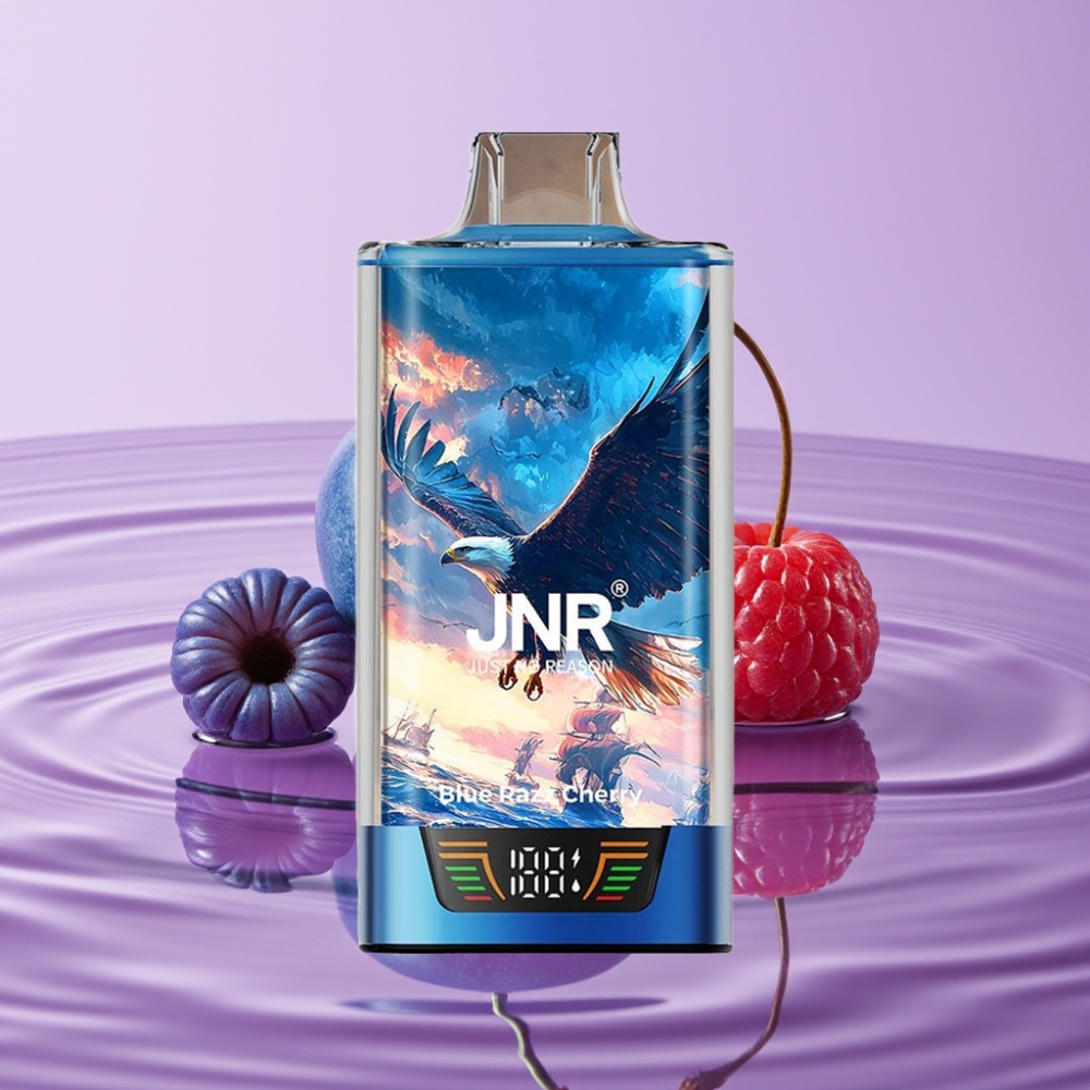 JNR Falcon Pro 28000 فَب سجائر إلكترونية (توت أزرق وكريز، 30مل، 28000 نفخة)