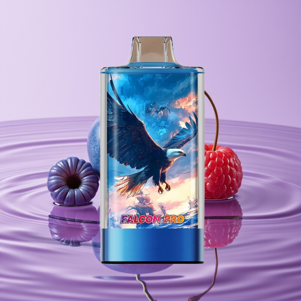 JNR Falcon Pro 28000 فَب سجائر إلكترونية (توت أزرق وكريز، 30مل، 28000 نفخة)