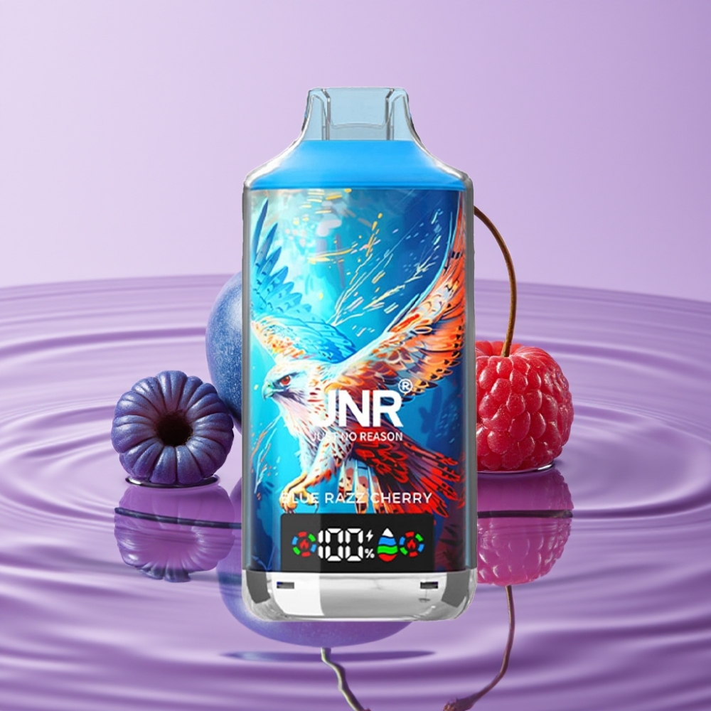 JNR Falcon X 18000 Puffs - توت أزرق وكرز - 750mAh، 24ml، شاشة رقمية