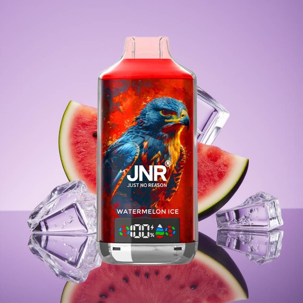 JNR Falcon X 18000 Puffs بطيخ مثلج - 24مل/750مللي أمبير/شاشة رقمية/نوع-C